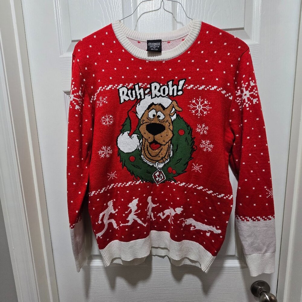 Scooby Doo Ruh-Roh Sweater Medium Christmas